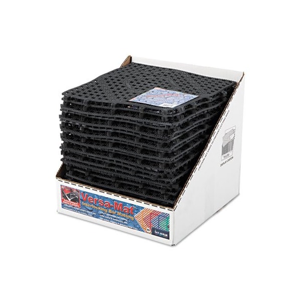 The Colman Group San Jamar, VERSA-MAT BAR-SHELF LINER, PLASTIC, 12W X 12D X 0.25H, BLACK, 24PK - VM5280BK