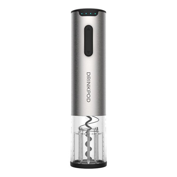 Drinkpod WineKEY 1+ Electric Wine Bottle Opener, Rechargeable Wine Opener, 5-Pc Gift Set - DPWINKY1P