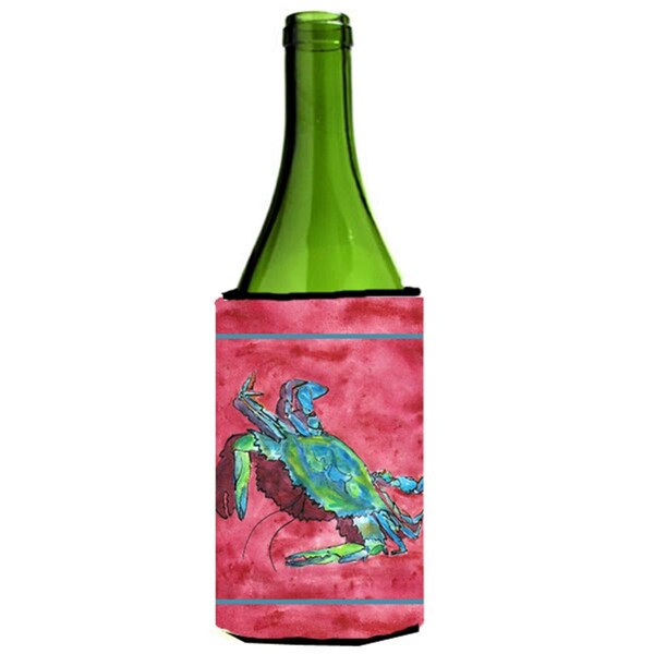 Carolines Treasures Crab Wine bottle sleeve Hugger - 8379LITERK
