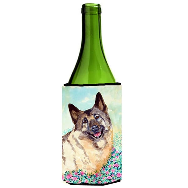 Carolines Treasures Norwegian Elkhound Wine bottle sleeve Hugger - 7231LITERK