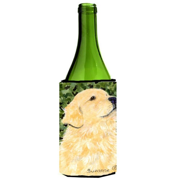 Carolines Treasures Golden Retriever Wine bottle sleeve Hugger - 24 Oz. - SS8810LITERK