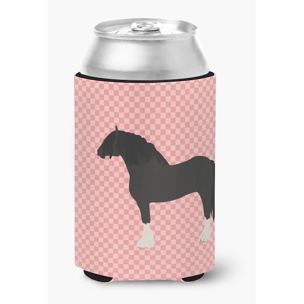 Carolines Treasures Pomeranian Rogener Goose Pink Check Can or Bottle Hugger - BB7904CC