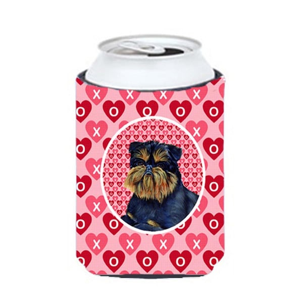 Carolines Treasures Brussels Griffon Valentines Love And Hearts Can Or bottle sleeve Hugger - 12 oz. - LH9163CC