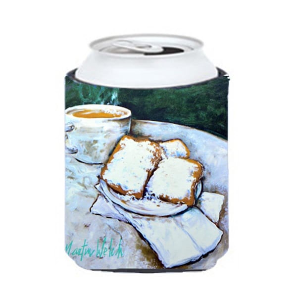 Carolines Treasures Food Beignet Time Can Or Bottle  Hugger - MW1008CC