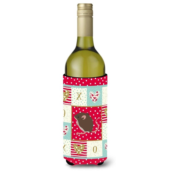 Carolines Treasures 24 oz Baby Mouse Love Wine Bottle Hugger - CK5448LITERK