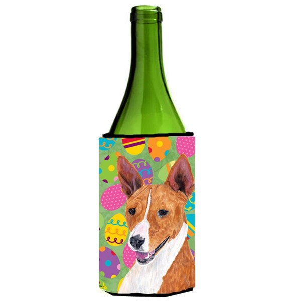 Carolines Treasures Basenji Easter Eggtravaganza Wine Bottle  Hugger - 24 oz. - SC9467LITERK