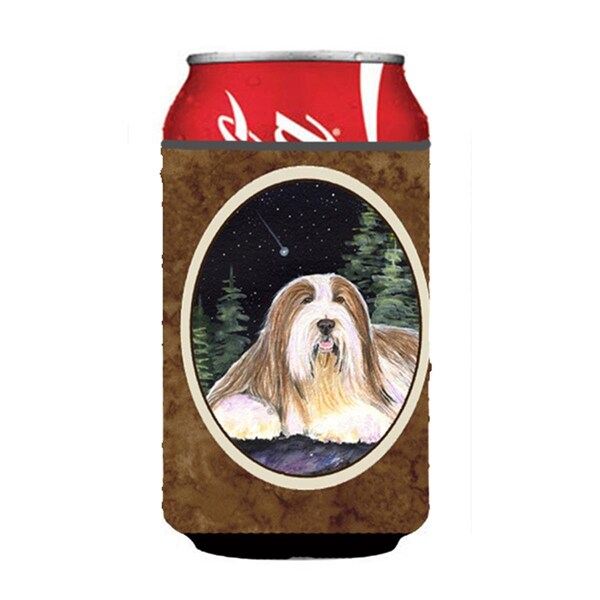 Carolines Treasures Starry Night Bearded Collie Can Or bottle sleeve Hugger - 12 oz. - SS8529CC