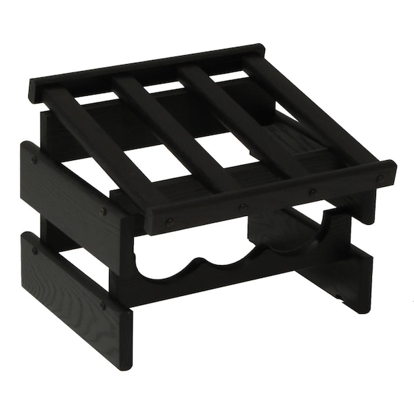 Wooden Mallet 6 Bottle Dakota Wine Rack with Display Top - Black - WRD31BK