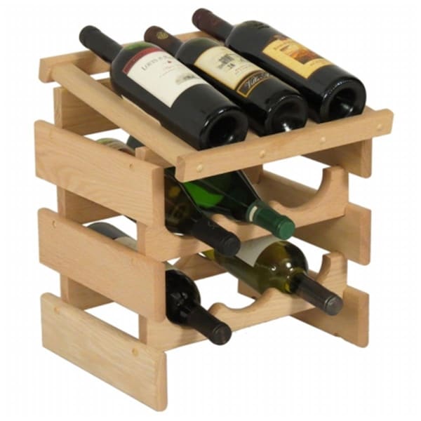Razoredge 9 Bottle Dakota Wine Rack with Display Top - Unfinished - RA3265717