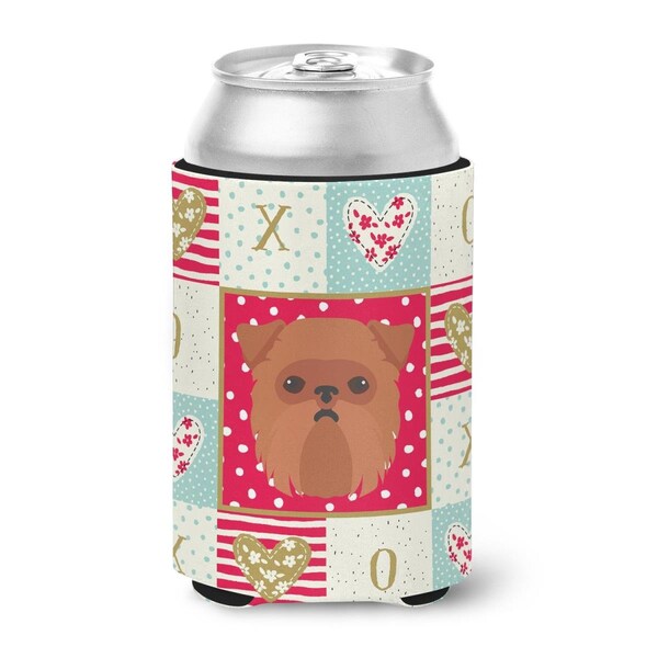 Carolines Treasures 12 oz Brussels Griffon Love Can or Bottle Hugger - CK5188CC