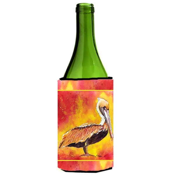 Carolines Treasures Brown Pelican Hot And Spicy Wine Bottle   Hugger - 24 oz. - 8344LITERK