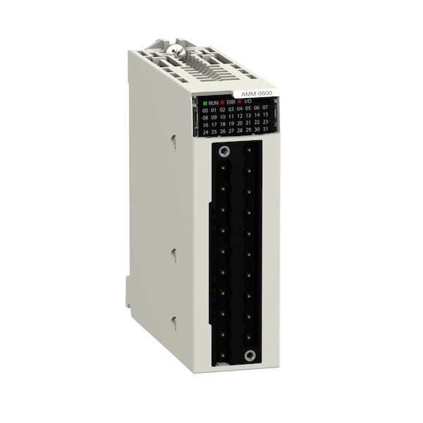 Módulo de E/S de alto nivel analógico sin aislar, Schneider Electric, Modicon X80, 4 E, 2 S, 0 a 20mA, 4 a 20mA, 10V positivo o negativo - BMXAMM0600