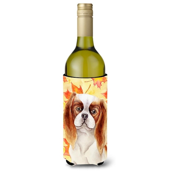 Carolines Treasures Cavalier Spaniel Fall Wine Bottle Beverge Insulator Hugger - CK1405LITERK