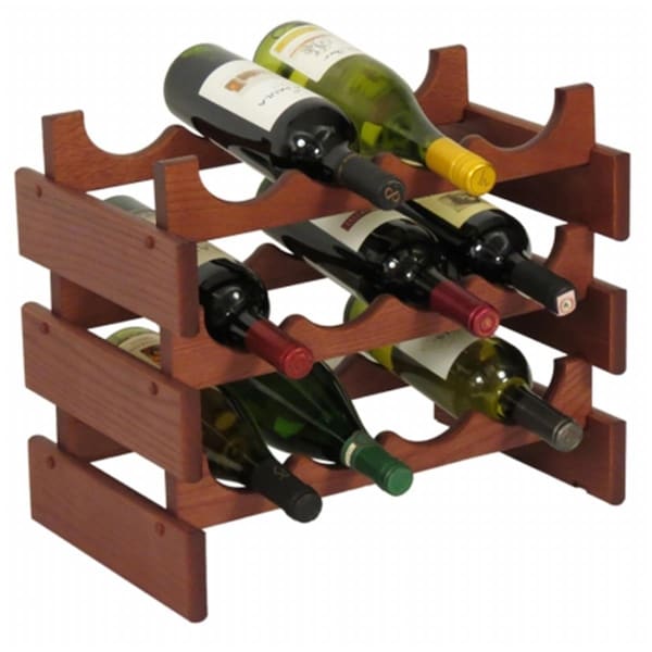 Wooden Mallet 12 Bottle Dakota Wine Rack - WO599333