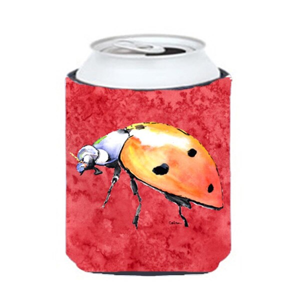 Carolines Treasures Lady Bug On Red Can Or bottle sleeve Hugger - 12 oz. - 8868CC