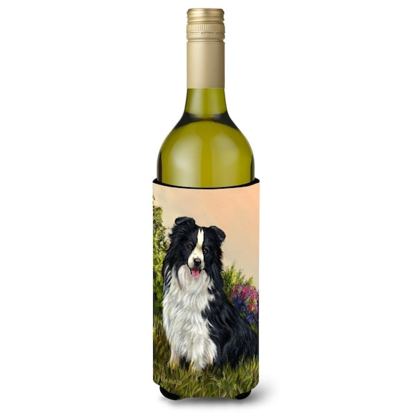 Carolines Treasures 24 oz Border Collie Simplicity Wine Bottle Hugger - PPP3031LITERK