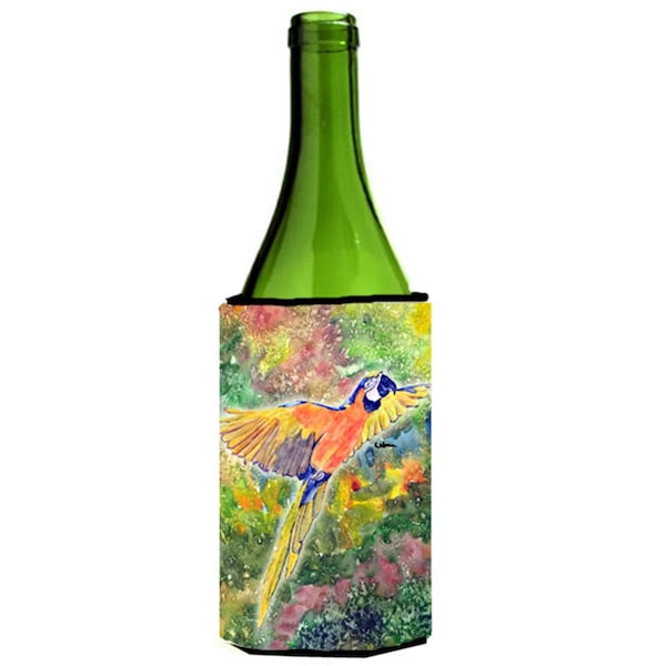 Carolines Treasures Parrot Parrot Head Wine bottle sleeve Hugger 24 oz. - 8602LITERK