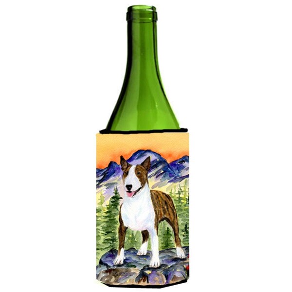 Carolines Treasures Bull Terrier Wine bottle sleeve Hugger - SS8167LITERK