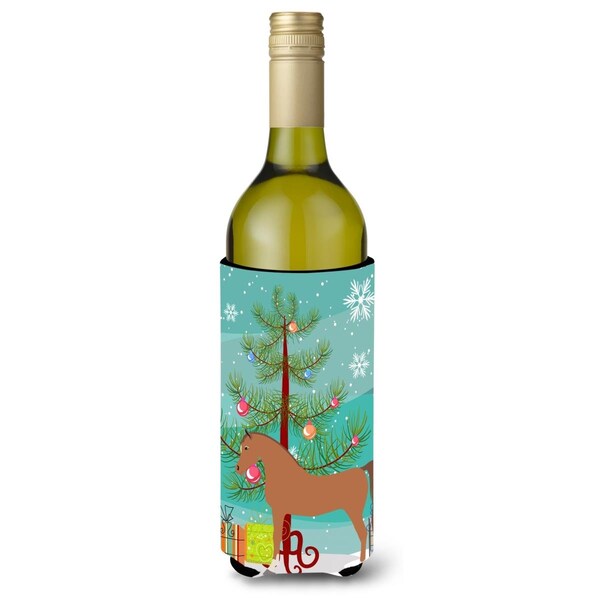 Carolines Treasures Arabian Horse Christmas Wine Bottle Beverge Insulator Hugger - BB9278LITERK