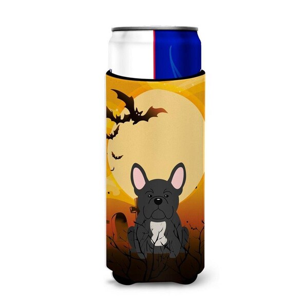 Carolines Treasures Halloween French Bulldog Black Michelob Ultra Hugger for Slim Cans - BB4280MUK