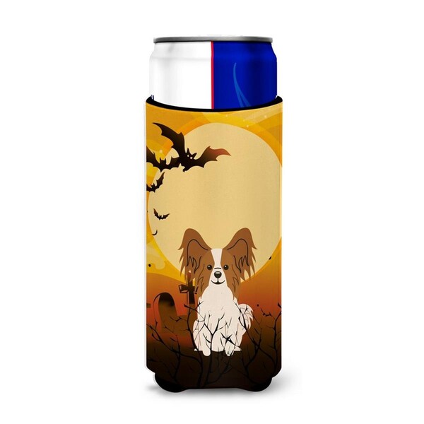 Carolines Treasures Halloween Papillon Red and White Michelob Ultra Hugger for Slim Cans - BB4344MUK
