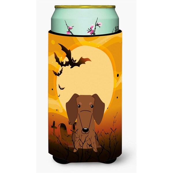 Carolines Treasures Halloween Dachshund Red Brown Tall Boy Beverage Insulator Hugger - BB4396TBC