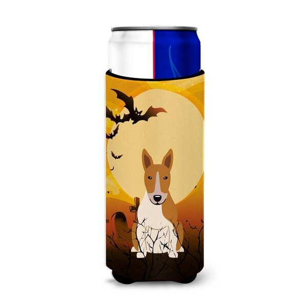 Carolines Treasures Halloween Bull Terrier Red and White Michelob Ultra Hugger for Slim Cans - BB4401MUK