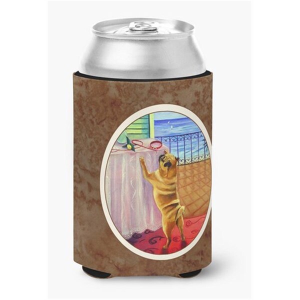 Carolines Treasures Helping Himself Fawn Pug Can or Bottle Hugger - 7027CC