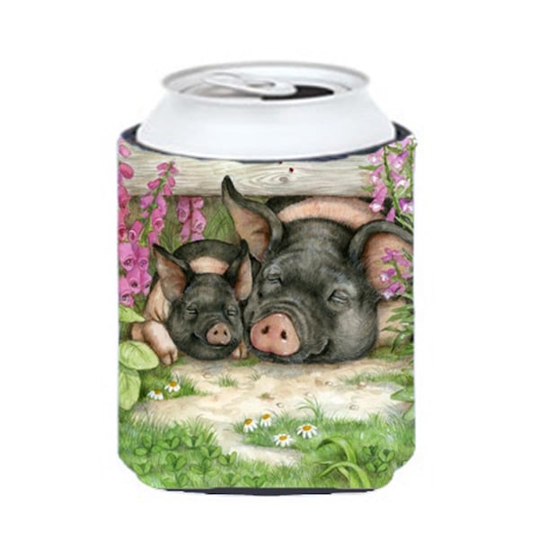 Carolines Treasures Pigs Under the Fence by Debbie Cook Can or Bottle Hugger - CDCO0355CC