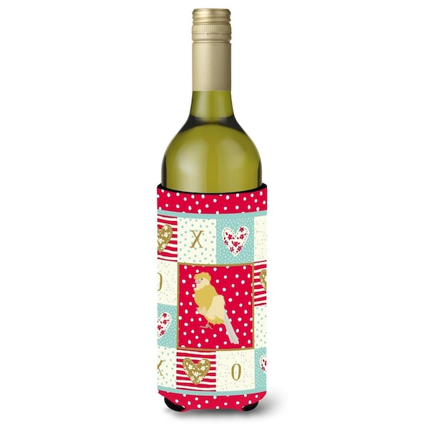 Carolines Treasures French Curly Canary Love Wine Bottle Hugger - CK5502LITERK