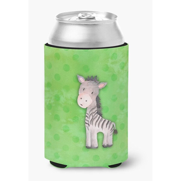 Carolines Treasures Polkadot Zebra Watercolor Can or Bottle Hugger - BB7377CC