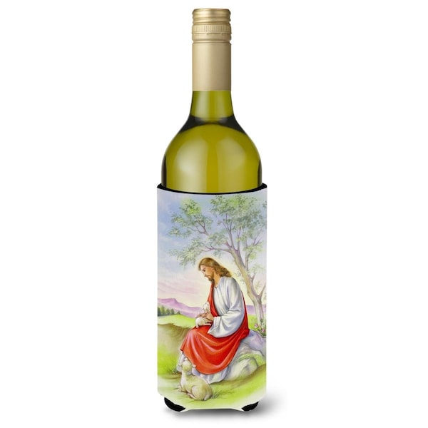 Carolines Treasures Jesus with Lamb Wine Bottle Beverge Insulator Hugger - APH0920LITERK