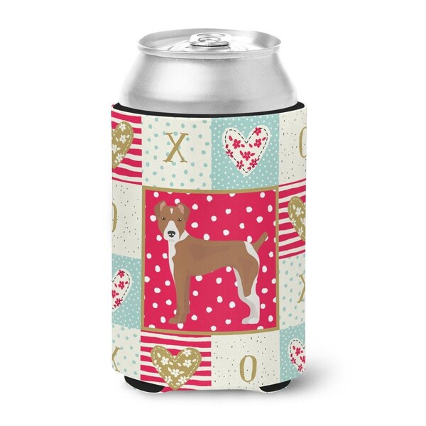 Carolines Treasures 12 oz Rat Terrier Love Can or Bottle Hugger - CK5887CC