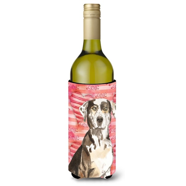 Carolines Treasures Love a Catahoula Leopard Dog Wine Bottle Beverge Insulator Hugger - CK1771LITERK