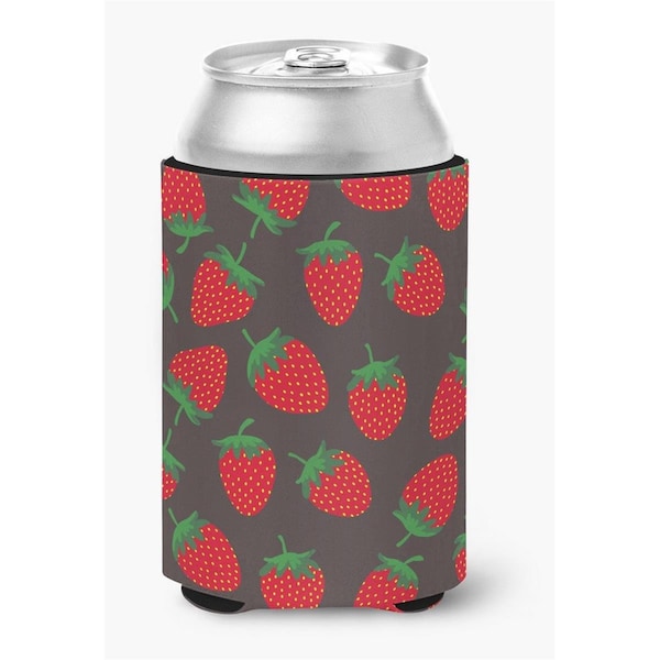 Carolines Treasures Strawberries on Grey Can or Bottle Hugger - BB5137CC