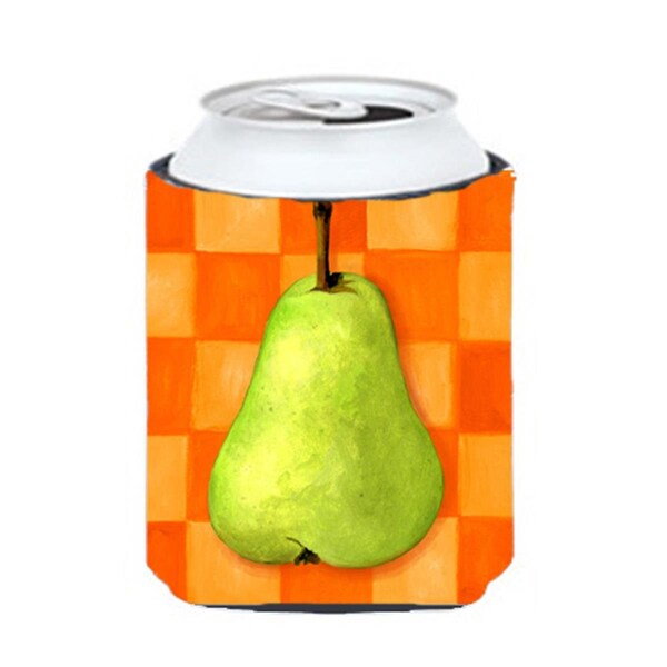 Carolines Treasures Pear in Orange by Ute Nuhn Can or Bottle Hugger - WHW0117CC