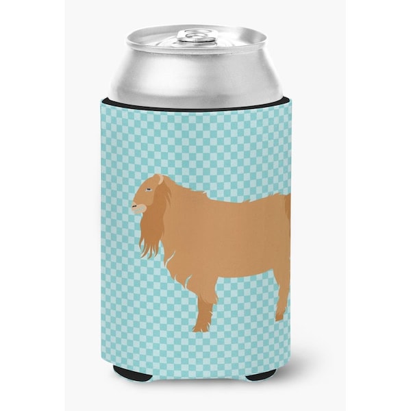 Carolines Treasures American Lamancha Goat Blue Check Can or Bottle Hugger - BB8059CC