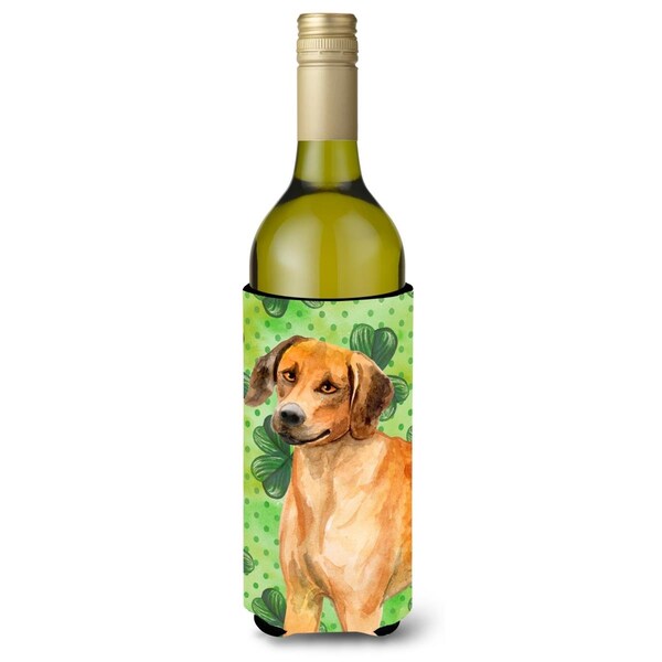 Carolines Treasures Rhodesian Ridgeback St. Patricks Wine Bottle Beverge Insulator Hugger - BB9850LITERK
