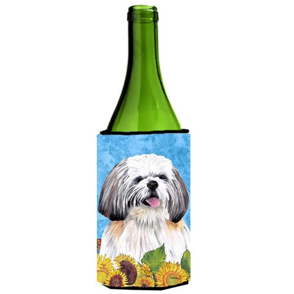 Carolines Treasures Shih Tzu Wine bottle sleeve Hugger - SC9075LITERK