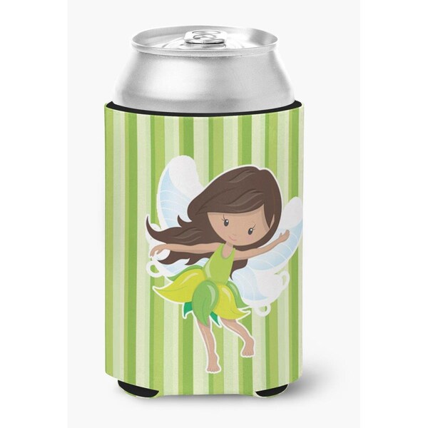 Carolines Treasures Fairy Green Stripes Can or Bottle Hugger - BB6909CC