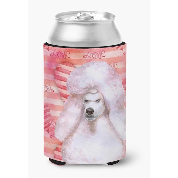 Carolines Treasures White Standard Poodle Love Can or Bottle Hugger - BB9804CC