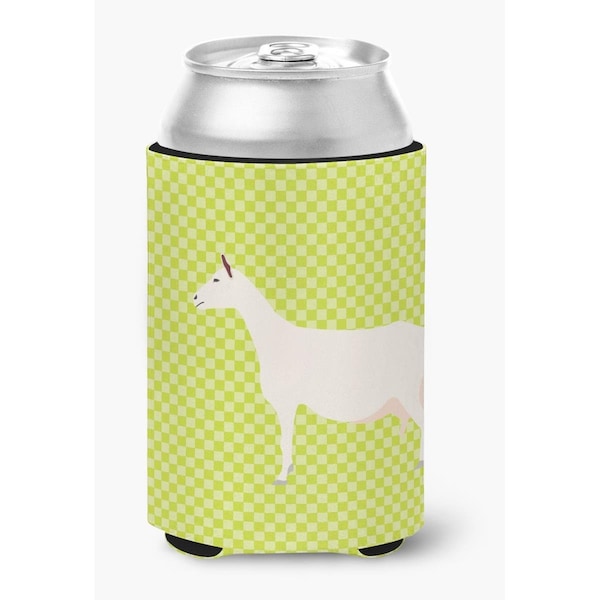 Carolines Treasures Saanen Goat Green Can or Bottle Hugger - BB7715CC