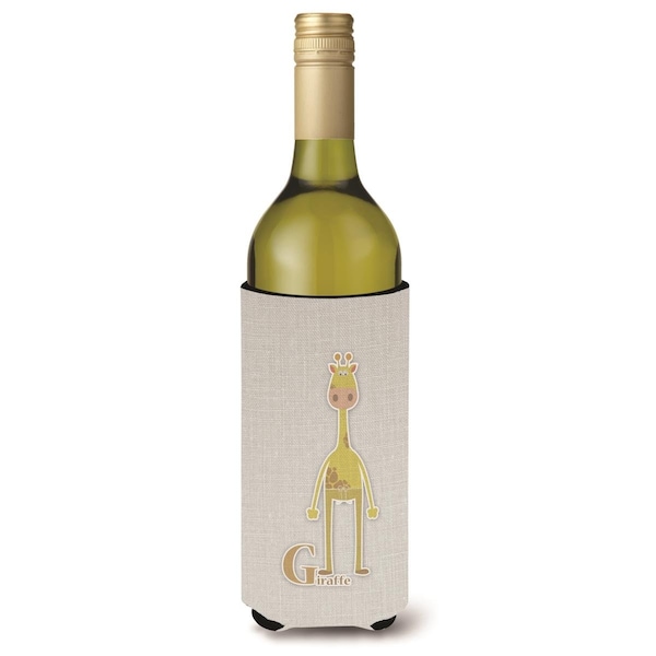 Carolines Treasures Alphabet G for Giraffe Wine Bottle Beverge Insulator Hugger - BB5732LITERK