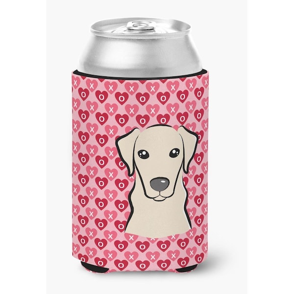 Carolines Treasures Yellow Labrador Hearts Can or Bottle Hugger - BB5292CC