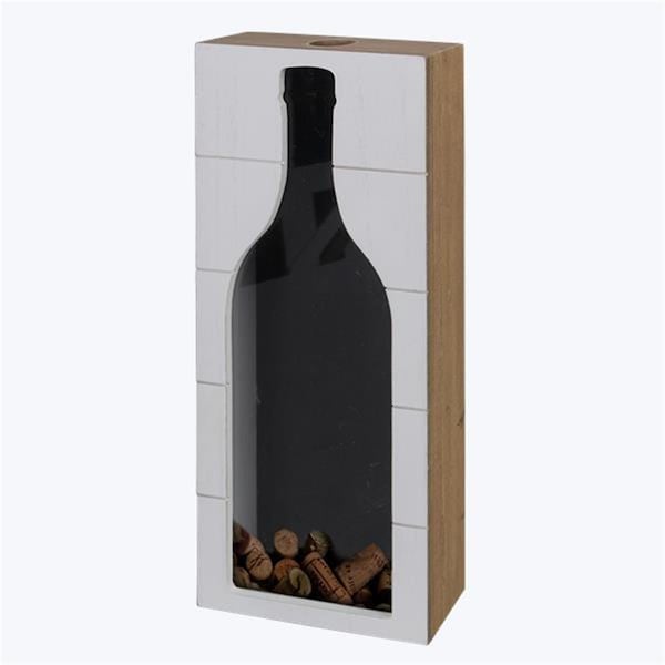 Youngs 15.75 in. Wood Wine Bottle Cork Holder - 11265