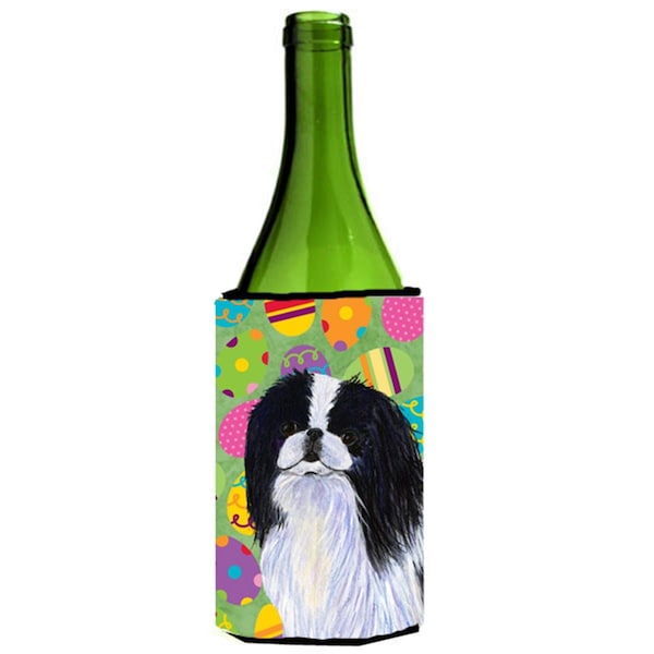 Carolines Treasures Japanese Chin Easter Eggtravaganza Wine bottle sleeve Hugger - SS4812LITERK