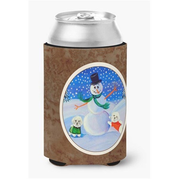 Carolines Treasures Snowman Bichon Frise Can or Bottle Hugger - 7145CC