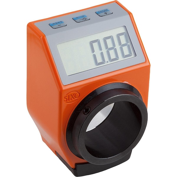 Indicador de posición digital Kipp, programable libremente, color naranja de plástico, Comp:Acero, Mercancía peligrosa Un3091 - K0411.11