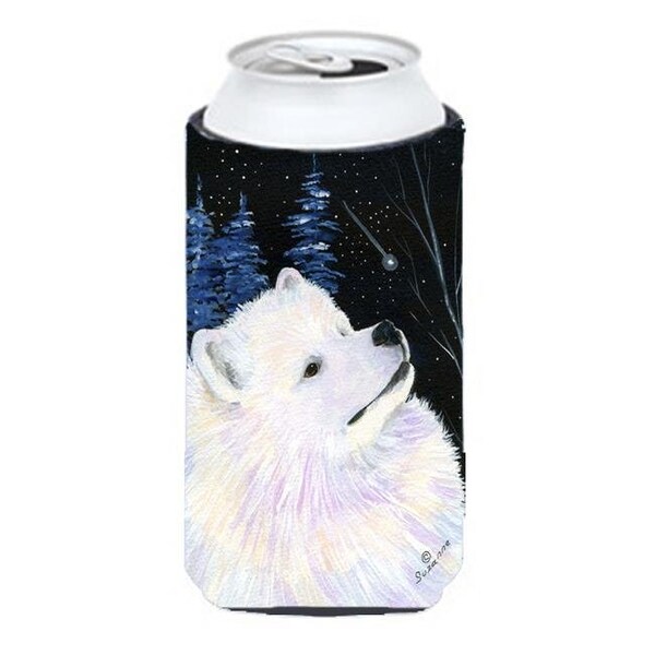 Carolines Treasures Carolines Treasures SS8376TBC Starry Night Samoyed Tall Boy bottle sleeve Hugger - 22 To 24 oz. - SS8376TBC