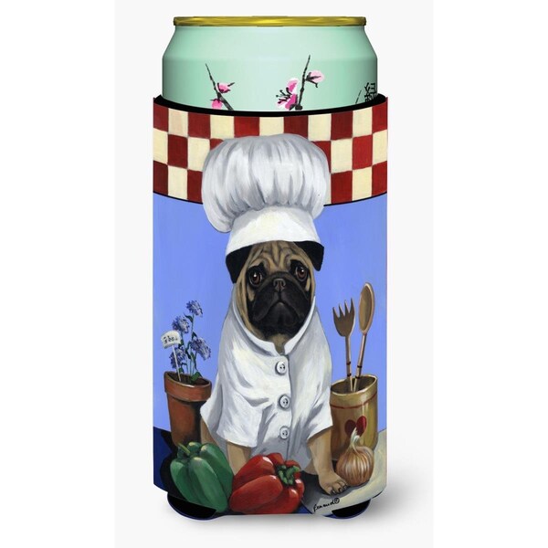 Carolines Treasures 22-24 oz Pug Veggie Chef Tall Boy Hugger - PPP3155TBC
